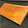 Hawaiian Curly Koa Wood Billet - 12" x (7.5" to 6") x 1"