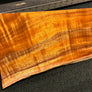 Hawaiian Curly Koa Wood Billet - 12" x (7.5" to 6") x 1"