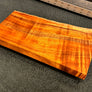 Hawaiian Curly Koa Wood Billet - 12" x (7.5" to 6") x 1"