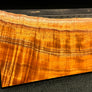 Hawaiian Curly Koa Wood Billet - 12" x (7.5" to 6") x 1"