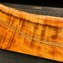 Hawaiian Curly Koa Wood Billet - 12" x (7.5" to 6") x 1"
