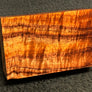 Hawaiian Curly Koa Wood Billet - 6" x 3.75" x 1.625+"