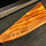 Hawaiian Curly Koa Wood Billet - 13" x (5.5" to 1.5") x 0.875"