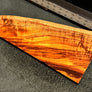 Hawaiian Curly Koa Wood Billet - 13" x (5.5" to 1.5") x 0.875"