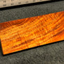 Hawaiian Curly Koa Wood Billet - 8.25" x 3.125+" x 0.75"