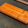 Hawaiian Curly Koa Wood Billet - 12.375" x 5.375" x 0.875"