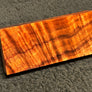 Hawaiian Curly Koa Wood Billet - 5.75" x 2.5" x 0.875+"