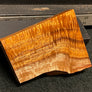 Hawaiian Curly Koa Wood Billet - 5.25" x (4.25" to 2.75") x 0.875"