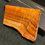 Hawaiian Curly Koa Wood Billet - 5.25" x (4.25" to 2.75") x 0.875"