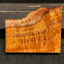 Hawaiian Curly Koa Wood Billet - 5.25" x (4.25" to 2.75") x 0.875"