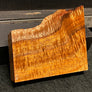 Hawaiian Curly Koa Wood Billet - 5.25" x (4.25" to 2.75") x 0.875"