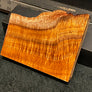 Hawaiian Curly Koa Wood Billet - 5.25" x (4.25" to 2.75") x 0.875"