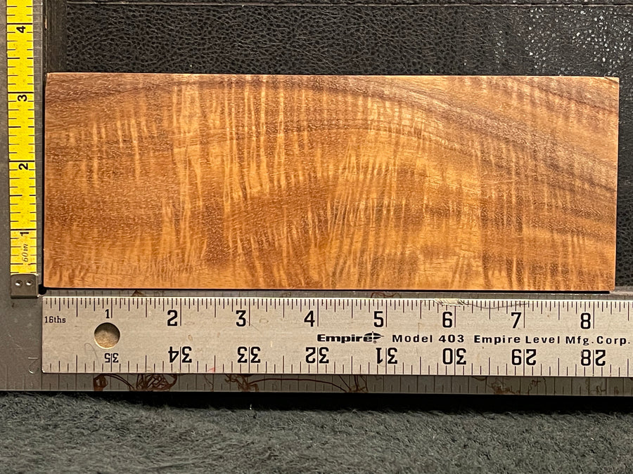 Hawaiian Curly Koa Wood Billet -  8.25" x 3.125" x 1+"