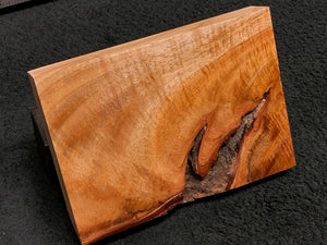 Hawaiian Curly Koa Wood Craft and Project Blank -  7.5" x 5.5" x 1.125+"