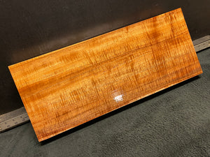 Hawaiian Curly Koa Wood Billet - 23.25" x 9.5" x 1.875+"