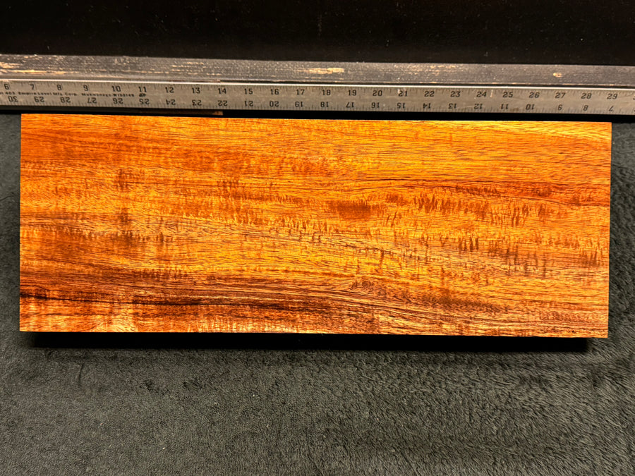 Hawaiian Curly Koa Wood Billet - 17" x 6.25" x 1.75"