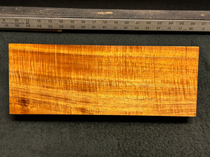 Hawaiian Curly Koa Wood Billet - 13.25" x 4.875" x 1.875"