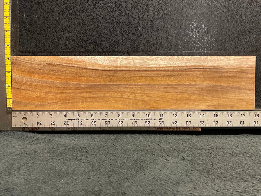 Hawaiian Curly Koa Wood Billet - 17.75" x 3.875+" x 1.125"