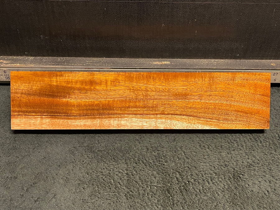 Hawaiian Curly Koa Wood Billet - 17.75" x 3.875+" x 1.125"