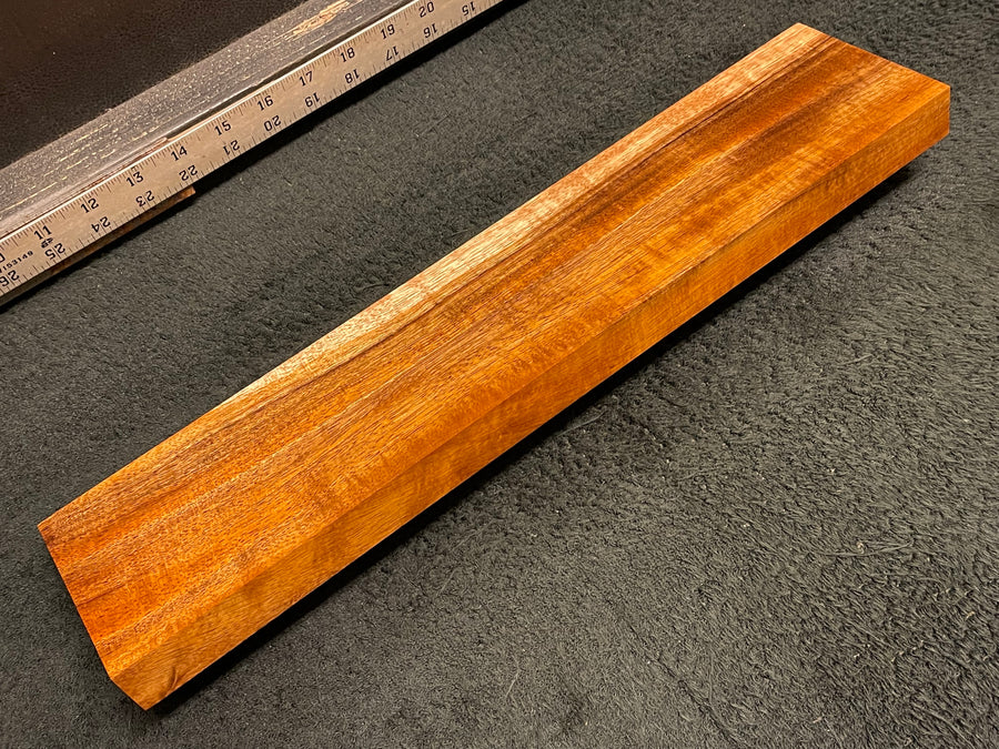 Hawaiian Curly Koa Wood Billet - 17.75" x 3.875+" x 1.125"