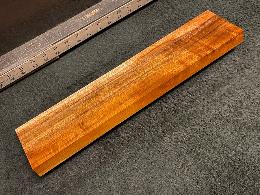 Hawaiian Curly Koa Wood Billet - 17.75" x 3.875+" x 1.125"