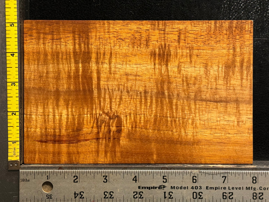 Hawaiian Curly Koa Wood Billet - 8" x 5" x 0.25"