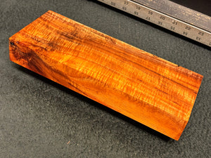 Hawaiian Curly Koa Wood Billet - 12" x 4.5+" x 1.75"