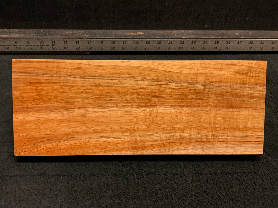 Hawaiian Curly Koa Wood Billet - 14.75" x 5.625" x 1.375+"