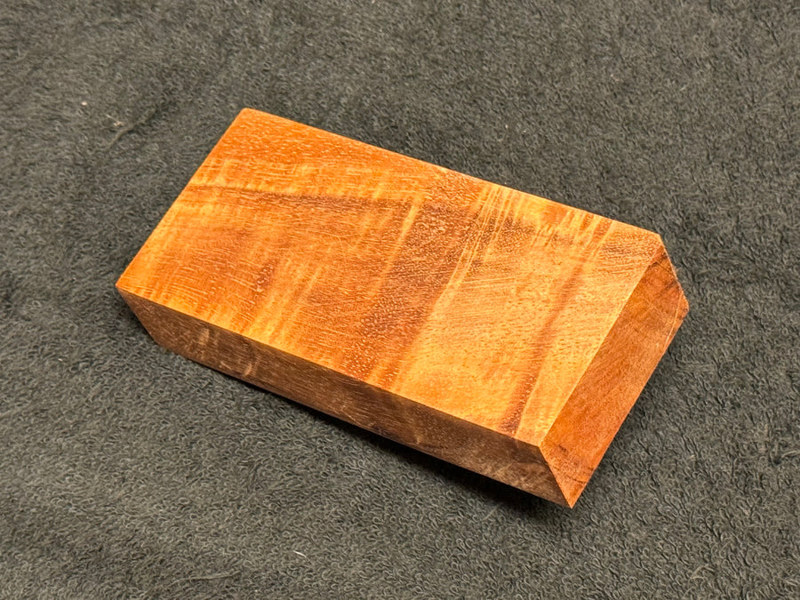 Hawaiian Curly Koa Wood Billet -  4.5" x 2.125" x 1"