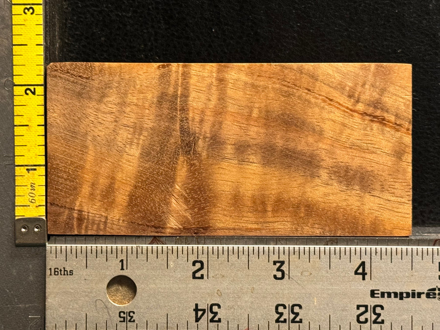 Hawaiian Curly Koa Wood Billet -  4.5" x 2.125" x 1"
