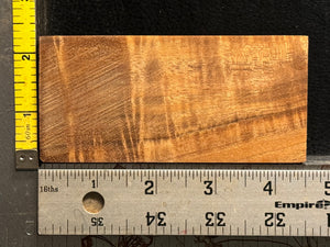 Hawaiian Curly Koa Wood Billet -  4.5" x 2.125" x 1"