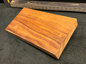 Hawaiian Curly Koa Wood Billet - 14.5" x 7.625+" x 1.875"