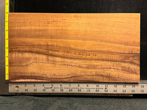 Hawaiian Curly Koa Wood Billet - 14.5" x 7.625+" x 1.875"