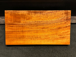 Hawaiian Curly Koa Wood Billet - 14.5" x 7.625+" x 1.875"