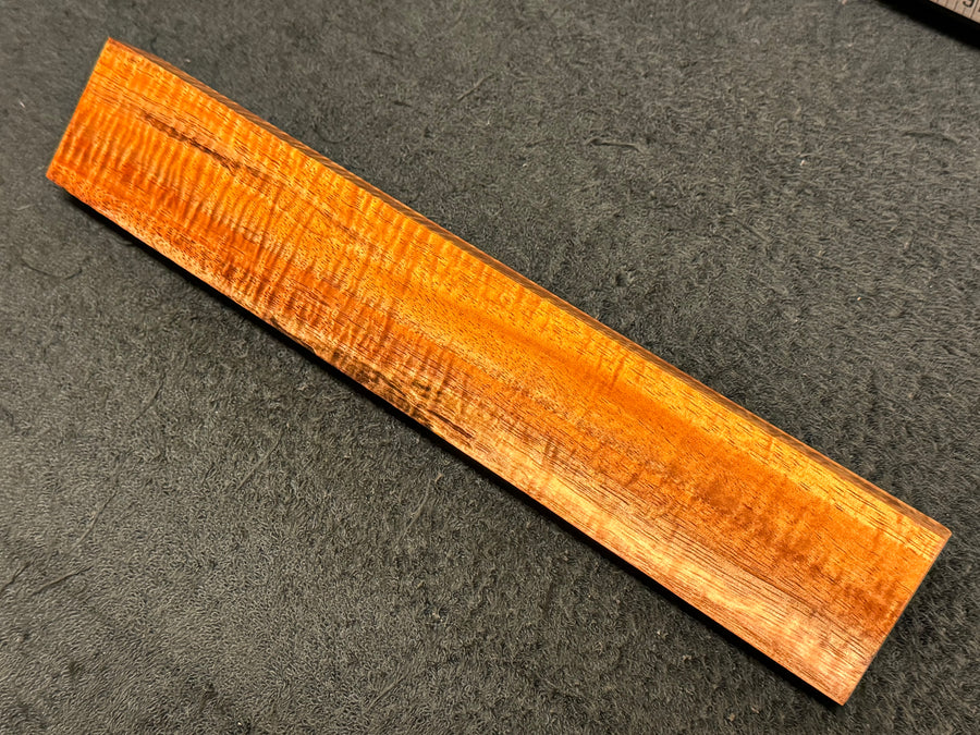 Hawaiian Curly Koa Wood Billet - 12" x 2" x 0.875"