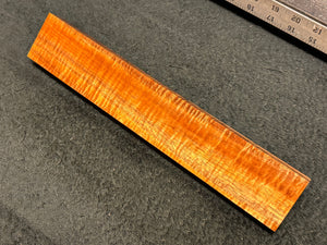 Hawaiian Curly Koa Wood Billet - 12" x 2" x 0.875"