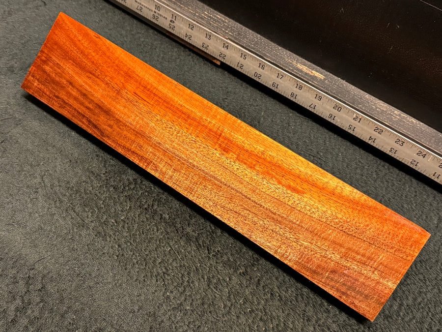 Hawaiian Curly Koa Wood Billet - 16.5" x 3.5" x 1.125"