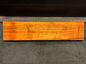 Hawaiian Curly Koa Wood Billet - 24.25" x 5.5+" x 1.125"