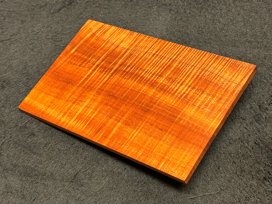 Hawaiian Curly Koa Wood Billet - 8" x 5" x 0.25"