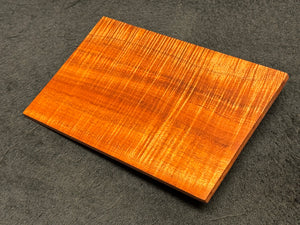 Hawaiian Curly Koa Wood Billet - 8" x 5" x 0.25"