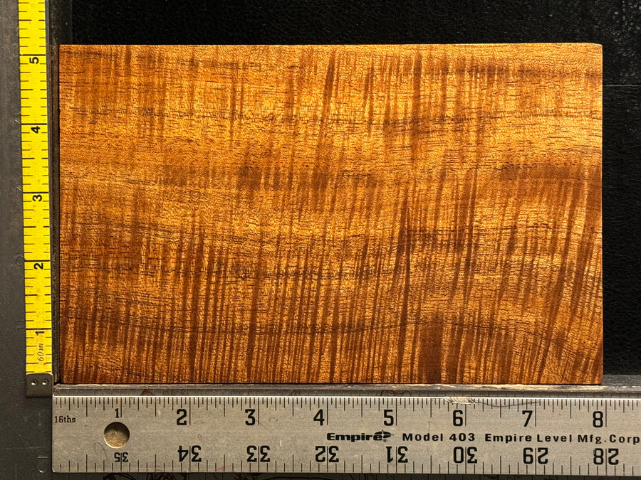 Hawaiian Curly Koa Wood Billet - 8" x 5" x 0.25"