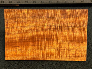 Hawaiian Curly Koa Wood Billet - 8" x 5" x 0.25"