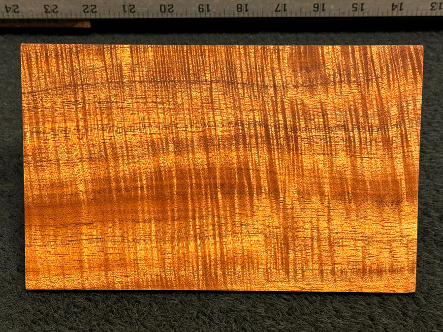 Hawaiian Curly Koa Wood Billet - 8" x 5" x 0.25"