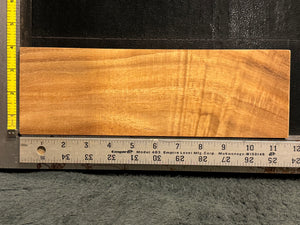 Hawaiian Curly Koa Wood Billet - 11.5" x 3.75" x 1.75"