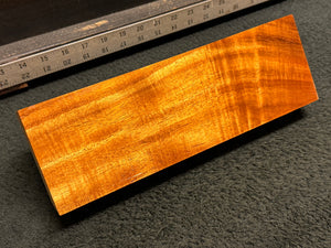 Hawaiian Curly Koa Wood Billet - 11.5" x 3.75" x 1.75"