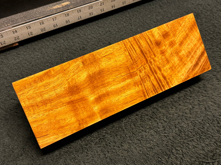 Hawaiian Curly Koa Wood Billet - 11.5" x 3.75" x 1.75"