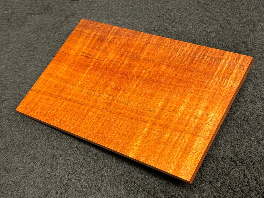 Hawaiian Curly Koa Wood Billet - 7.875" x 5" x 0.25"