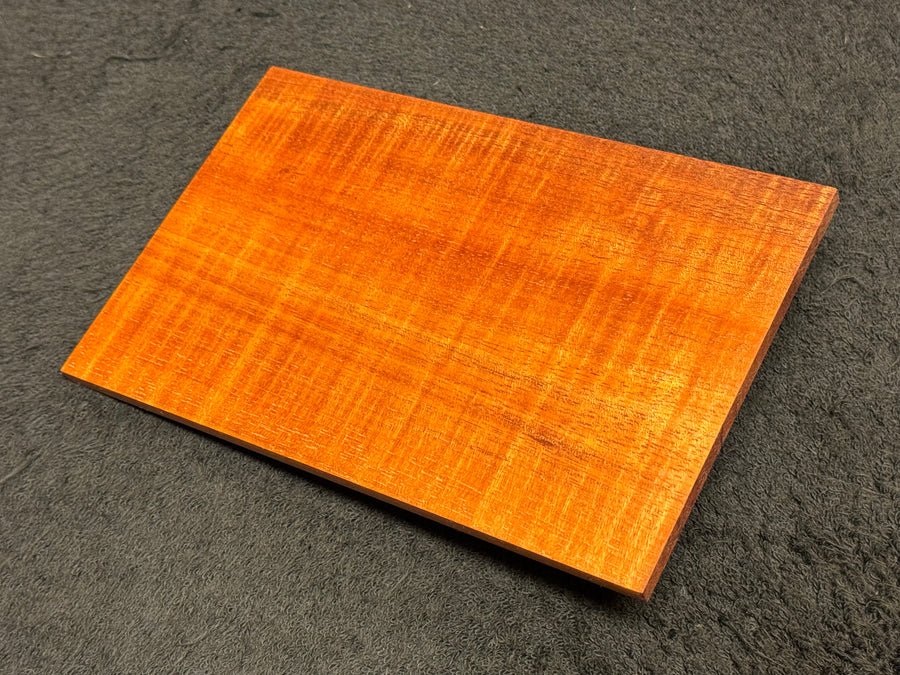 Hawaiian Curly Koa Wood Billet - 7.875" x 5" x 0.25"