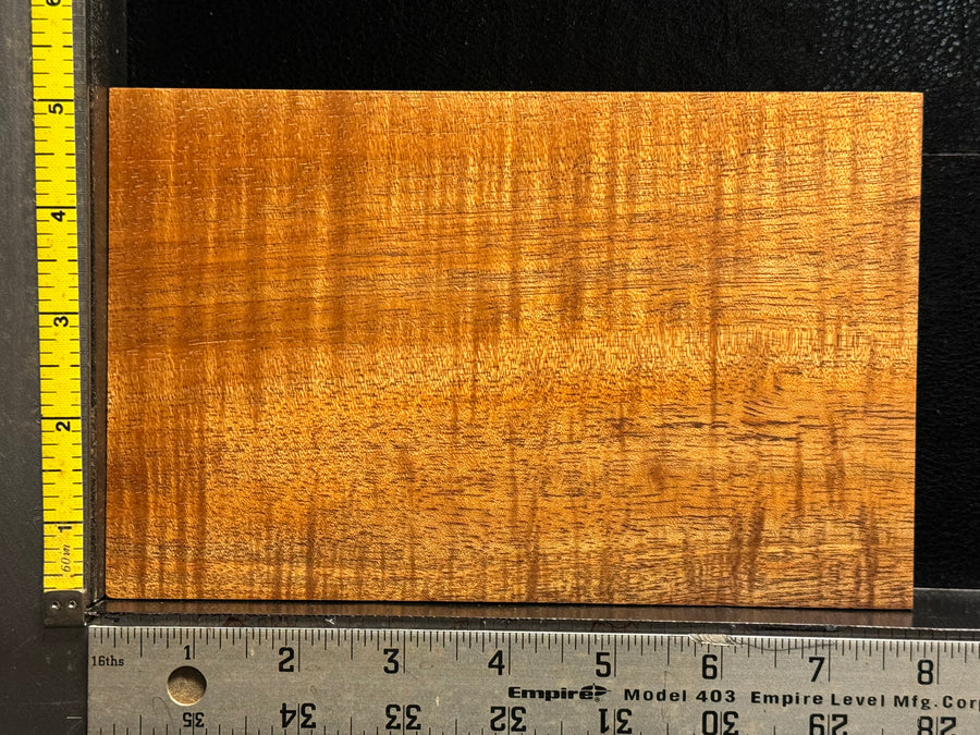 Hawaiian Curly Koa Wood Billet - 7.875" x 5" x 0.25"