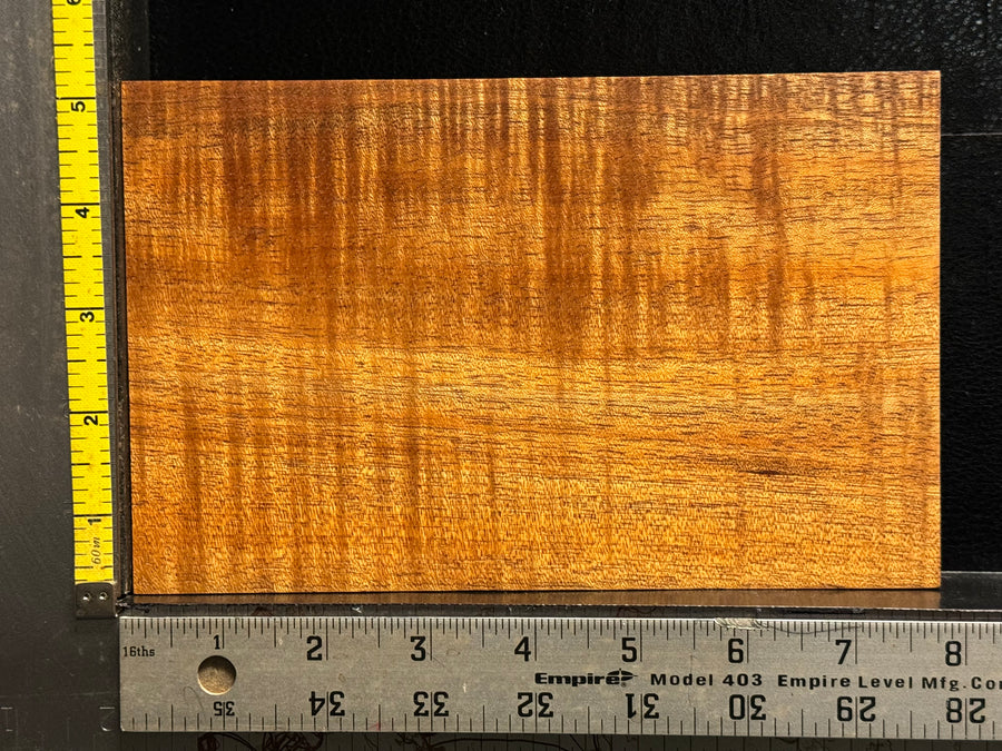 Hawaiian Curly Koa Wood Billet - 7.875" x 5" x 0.25"